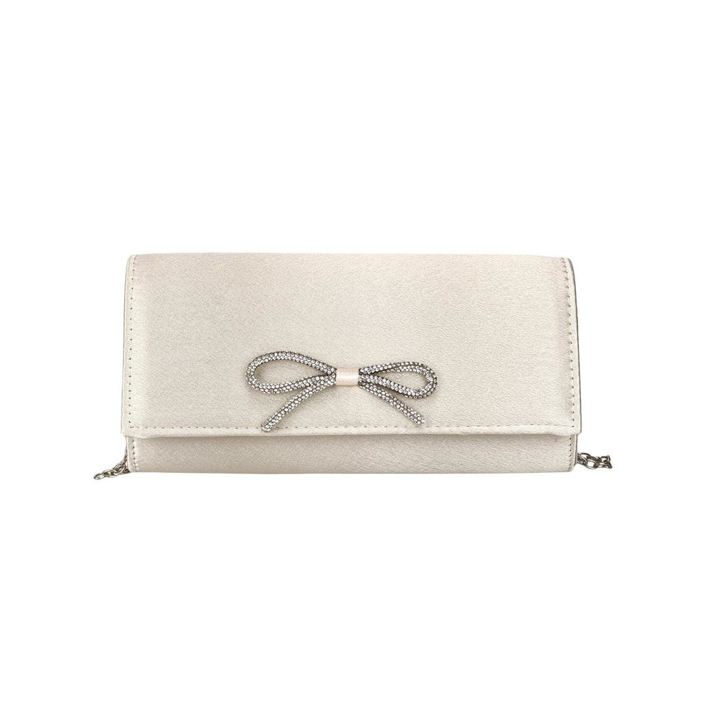 Rhinestone Bow Satin Handbag Evening Clutch Envelope Purses With :3